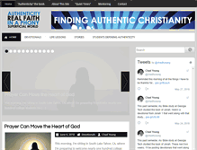 Tablet Screenshot of findingauthenticchristianity.com